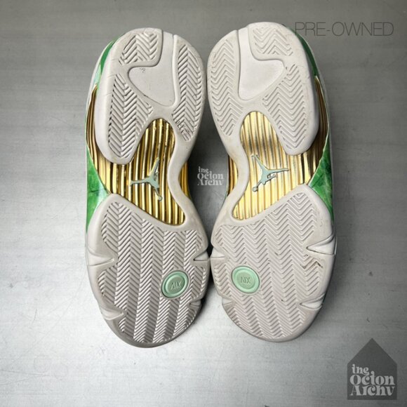 Women Size 9.5 Aleali May x Air Jordan 14 Retro Low SP Fortune DJ1034-200 Used - Picture 6 of 7